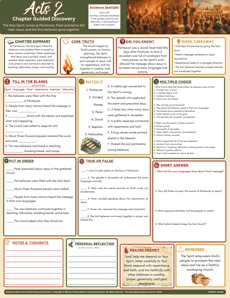 Acts 02 Guided Discovery Chapter&nbsp;Companion