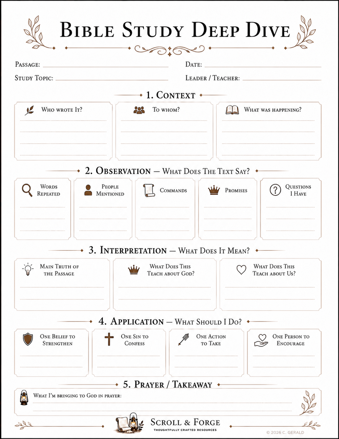 Bible Study Deep Dive&nbsp;Template