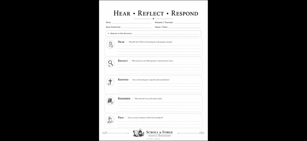 Hear Reflect Respond&nbsp;Template